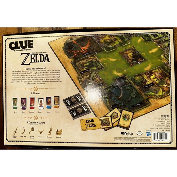 The Legend Of Zelda Collector's Edition CLUE Board Game New - Picture 11 of 11